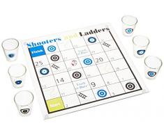 Kristallklares Schnapsglas Shoots and Ladders Bar Spiel Set