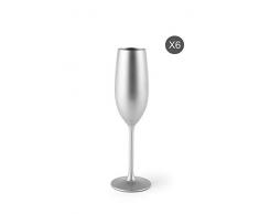 Excelsa Platinum Set 6 Gläser Flute, Glas