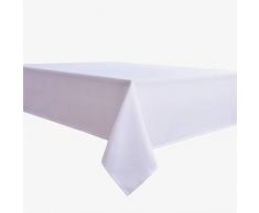 Biscaynebay Stoff-Tischdecken, wasserabweisend, auslaufsicher, für Esszimmer, Küche, Hochzeit und Partys 52X70 weiß