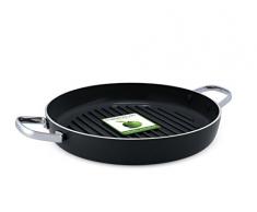 Greenpan Les ESSENTIELS Essentials Grillpfanne, Induktion, 28 cm, Aluminium, Schwarz