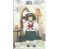 Vogue Vintage Puppe mit Outfit und Farbtransfer, 46 cm, 8647