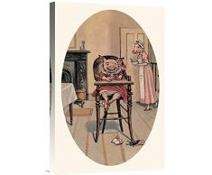 Global Galerie Budget gcs-454870–4.125–360,7 cm Werbung Schweinefleisch: Baby Pig Galerie Wrap Wandbild Giclée auf Leinwand Kunstdruck