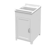 Adventa Waschhandschuh aus Kunstharz innen/außen 45 x 50 x 85 cm, weiß