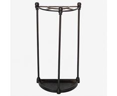 Better & Best Schirmständer 4+1 mit Halbmondform, Schwarz, Maße 32 x 17 x 61,5 cm, Material: Metall, Einheitsgröße