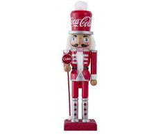 Coca-Cola Kurt S. Adler 10-Inch Wooden Nutcracker Nussknacker, Mehrfarbig