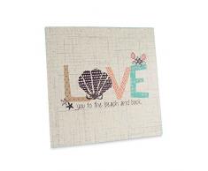 Pavillon – Love You to The Beach and Back, 22,9 x 22,9 cm, Türkis/Beige