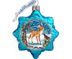 G. Debrekht Weihnachtsmann Waldfreunde aus Glas