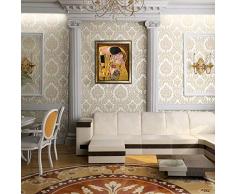 La Pastiche The Kiss Ölgemälde, gerahmt, 83,8 x 73,7 cm, Mehrfarbig Luminoso, gestapelter Rahmen 29.5 x 25.5 merhfarbig