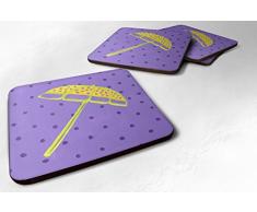 Caroline s Treasures ld6126fc Sonnenschirm Schaumstoff Untersetzer (4 Stück), 8,9 cm H x 8,9 cm W, multicolor