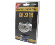 Uni-Com 10 LED Head Taschenlampe, Kunststoff, silber,