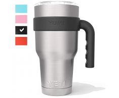 Yeti Griff für Handbeil Edelstahl Travel Tumbler – passend für Yeti Rambler, The Boss, SIC Tasse, rtic, Gus, Magnum Stahl, Grid Gear, Polar Drifter, King Tumbler, Smart und Titan. (nicht im Lieferumfang enthalten) schwarz