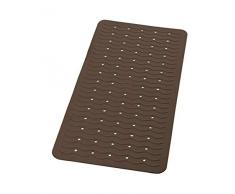 RIDDER Playa Badewanneneinlage, 100% synthetischer Kautschuk (TPE = Thermoplastisches Elastomere), braun, ca. 38x80 cm