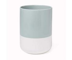 Kate Spade New York Halb Dot Abfallkorb Badaccessoires, türkis/weiß