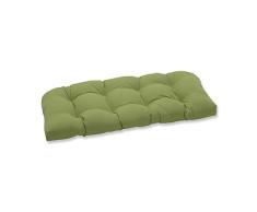 Pillow Perfect Outdoor | Indoor Paragon Raspberry Rattan Loveseat Kissen, 16,5 x 16,5 x 5, Grün