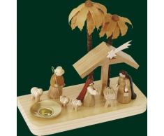 Krippe Christi Geburt, Weihnachtskrippe, Erzgebirge Richard Glässer Seiffen, 17515
