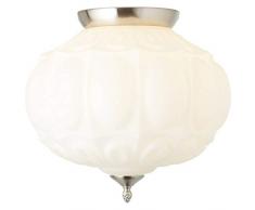 Brilliant Lory Deckenleuchte 37cm nickel/matt weiß, Glas, 60 W