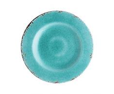 Supreme Housewares 645-6 Gourmet Art Salatteller, Melamin, 22 cm, 6 Stück, Knister-Türkis