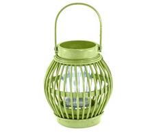 Renaissance 2000 13,2 cm Holz Laterne, klein, limettengrün