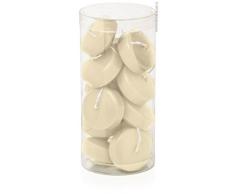 Wiedemann Schwimmkerzen, Wachs, Bisquit, 3 x 5 cm