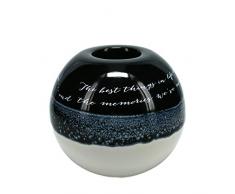 Pavilion Gift Co. The Best Things In Life Are The People We Love The Places Weve Been and The Memories Weve Made Along The Way Teelichthalter mit einzigartiger reflektierender Glasur