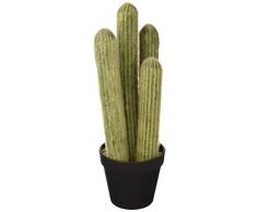 ASA 66216444 Kaktus Silberkerze im Topf Dekokaktus, Kunststoff, grün