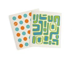Skoy, Reinigungstuch, Designer Series (2 PK) Dots/Abstract