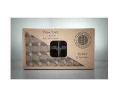 Traditional Wine Rack Co. The Traditionelles Weinregal, für 12 Flaschen, montiert, helle Eiche, Holz, Bottles