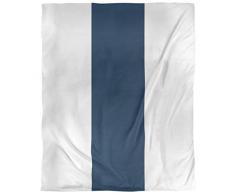 ArtVerse Bettwäsche Los Angeles NFS LA Horns Fußball gestreift gebürstetes Polyester, 88 x 88 cm, Weiß und Blau