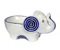 Sagebrook Home 11624 Deko-Schale Elefant, Keramik, 35,6 x 21,6 x 19 cm
