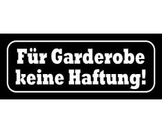 Schatzmix Spruch Für Garderobe Keine Haftung Metallschild 27x10 Deko tin Sign Blechschild, Blech, Mehrfarbig, 27x10 cm