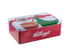 Kellogs KG30661 Zuckerdose Corn Flakes, Metall, Weiß/Rot, 20,3 x 13,3 x 7 cm