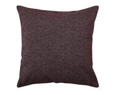 Deconovo Couch Kissenbezüge Kissenhülle Überwurf Kissenbezug für Bank 45,7 x 45,7 cm braun