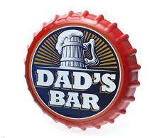 Boxer Gifts Flaschenverschluss-Schild, Motiv: Männerhöhle, Garten oder Bar, Wanddekoration für Männer, Geburtstag, Weihnachten oder Vatertagsgeschenk für Vater, groß, Rot