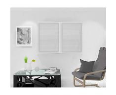 Soleil docre Nicolas Scheibengardine, Voile, Polyester, Grau, 60 x 90 cm