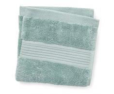 Chaps Home Badetuch, 100 % Baumwolle, sehr saugfähig, farbbeständig, inkl. Waschlappen 13 x 13 13X13 Frühlingsblau