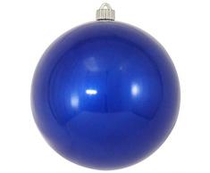 Christmas By Krebs CBK80348 Christbaumkugel, bruchsicher, 10,2 cm 8 (200mm) Candy Blue