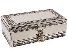 Elegance Schmuckschatulle, silberfarben, Antik-Silber