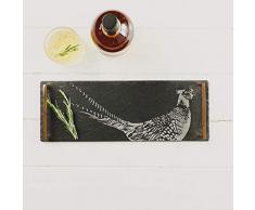 Just Slate Js/St/PH Serviertablett, Fasan, klein, Schwarz