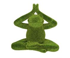 Pacific Giftware PT Meditation Pose Lotus Yoga Frosch Kunstrasen Kunstharz
