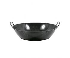 Esmaltaciones la Estrella Jaspeada Tiefe Paellapfanne mit Griffen, 18 cm, 0,9 l