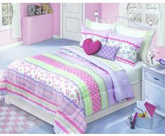 Safdie & Co. 60517.3DQ.02 Schmusetuch, Mikrofaser, DQ Sofia Multi, Full, Queen