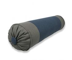 Thread and Weave Charleston Nackenrolle, Blau/Grau