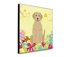Carolines Treasures Wanddekoration Ostereier, gelber Labrador, Mehrfarbig