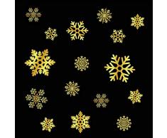 Olen Fensteraufkleber, Weihnachtsmotiv, Schneeflocken-Dekoration