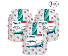 Plasti Plus 100 Zählen Einweg-Kunststoff schwere Gewicht Schalen Mikrowelle Safe 5 Unze, Weiß