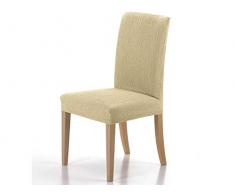 Zebra Textil Elastische Stuhl-Husse mit Rückenlehne - Beta, Farbe Beige, Größe Standard, (mehrere Farben verfügbar)