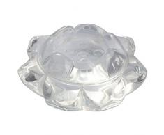 SUNYIK natürlicher Edelstein Kugel Kristall Quarz Ball Fengshui Figur Skulptur Rock Quartz Lotus Flower 2