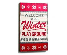 Demdaco Winter Spielplatz Art Wand