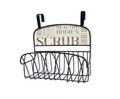 Stupell Home Décor Scrub über der Tür Veranstalter Korb, 11 x 11 x 6, Stolz Made in USA
