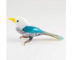 EE Glass Tanager Glasfigur, mundgeblasen Kunst, Sammlerfiguren